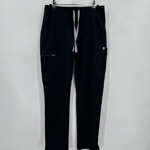 Figs Technical Collection Black Scrub Pants Size XS Cargo Pockets